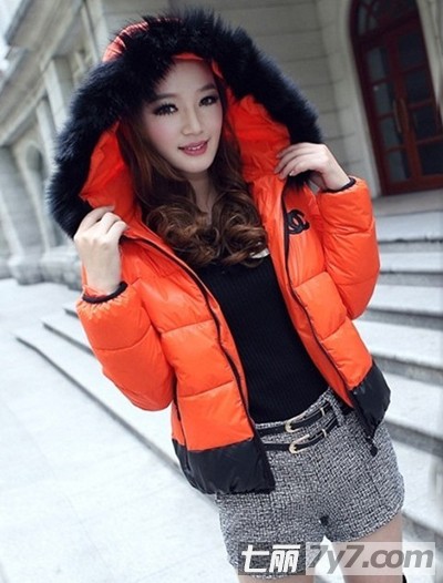 矮个子棉服穿衣有小女短款女生技巧混搭拉长生白袜吧吧外套图片