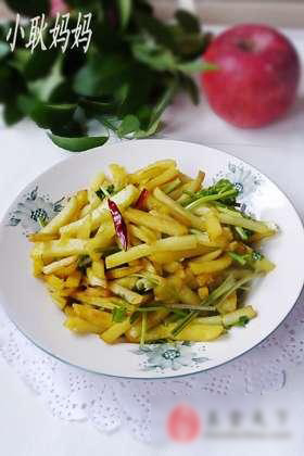 香菜炒土豆条