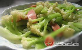 火腿肠花菜