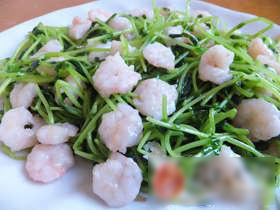 豌豆苗虾仁
