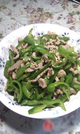 青椒炒肉丝