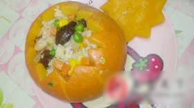 南瓜糯米盅