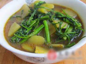 柳蒿芽土豆汤