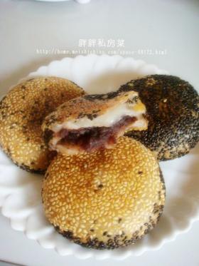 芝麻豆沙饼