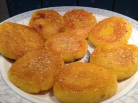 适合宝宝吃的芝麻南瓜饼（带馅）